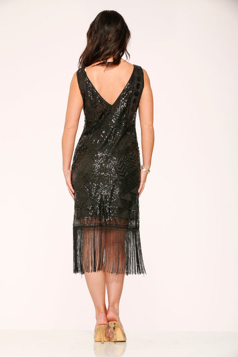 Black Flapper Dress