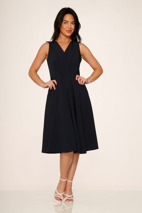 Navy Blue Swing Dress