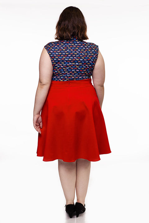 Charlotte Skirt in Red