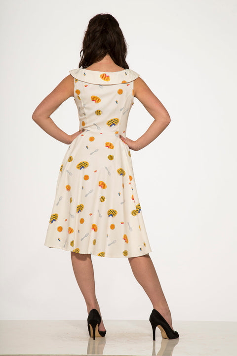 Pie Dress in Off White