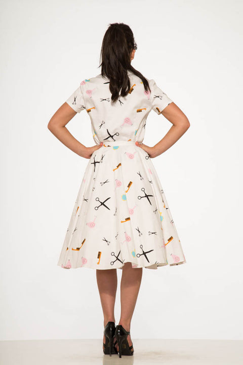 Beauty Salon Top and Swing Skirt