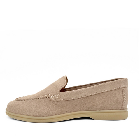 Lama Suede Loafers Stone