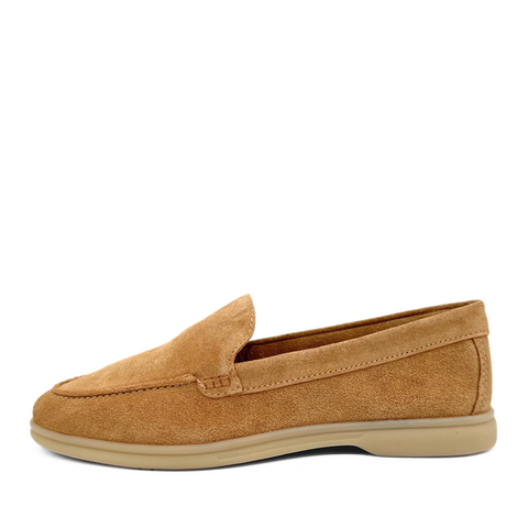 Lama Suede Loafers Tan