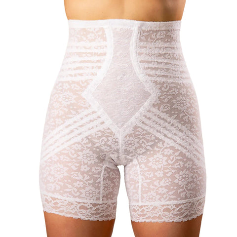 Style 6207 | No Roll High Waist Lace Thigh Slimmer with Extra Firm Support