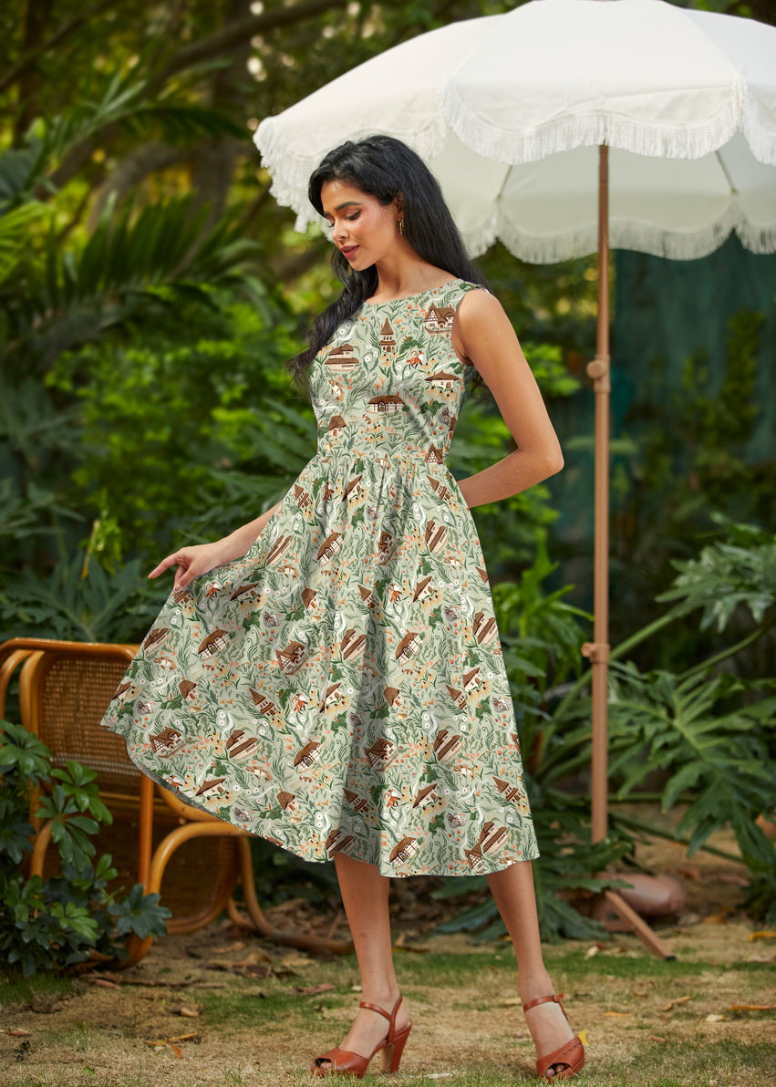 50s midi dress Style Cotton Swing spring-wedding-guest The best part about Halter-neck satin long dress Color:ROYAL BLUE
