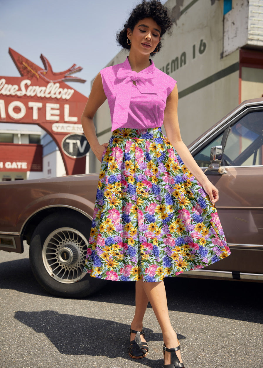 Doris 100% Cotton Skirt - Floral – ModCloth