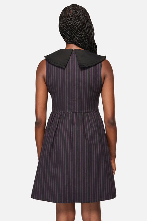 Sabrina Pinstripe Goth Dress
