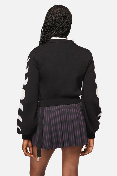 Moon Phase Goth Cardigan