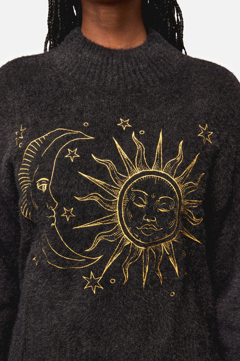 Sun And Moon Goth Knit