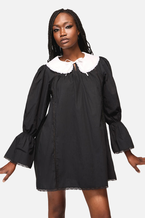 The Adorned Collar Lace Dress