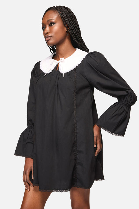 The Adorned Collar Lace Dress