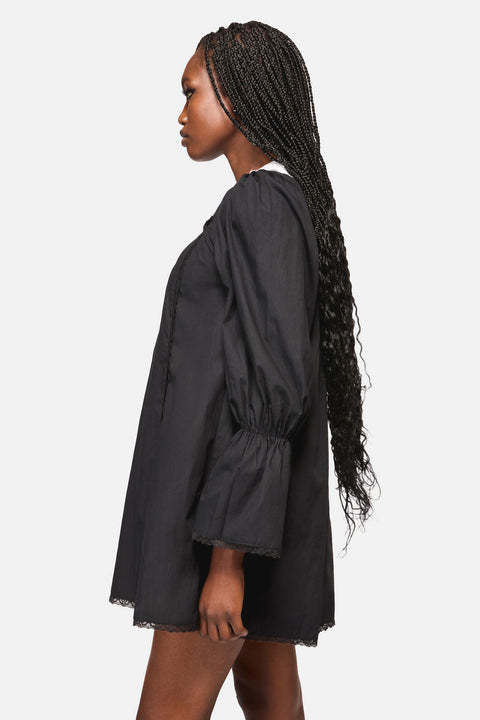 The Adorned Collar Lace Dress