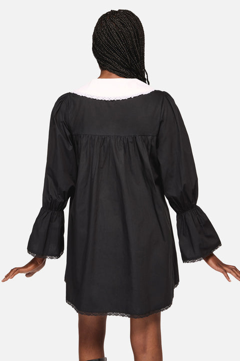 The Adorned Collar Lace Dress