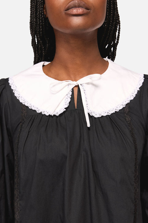 The Adorned Collar Lace Dress