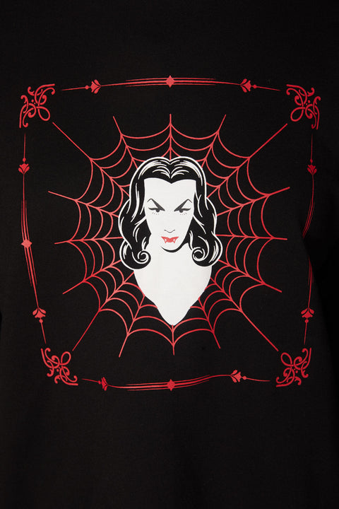 Vampire Print Sweatshirt
