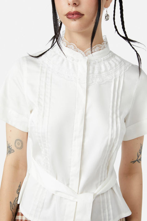 Sunset Lace Trim Blouse