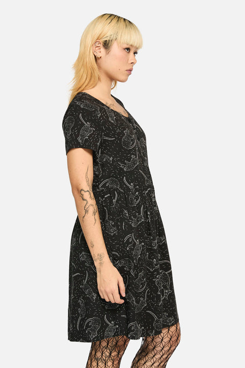 Ratbag Short Sleeved Grunge Dress