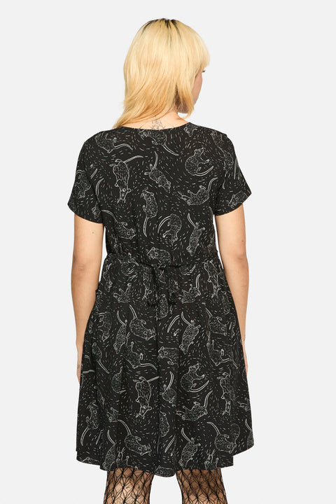 Ratbag Short Sleeved Grunge Dress