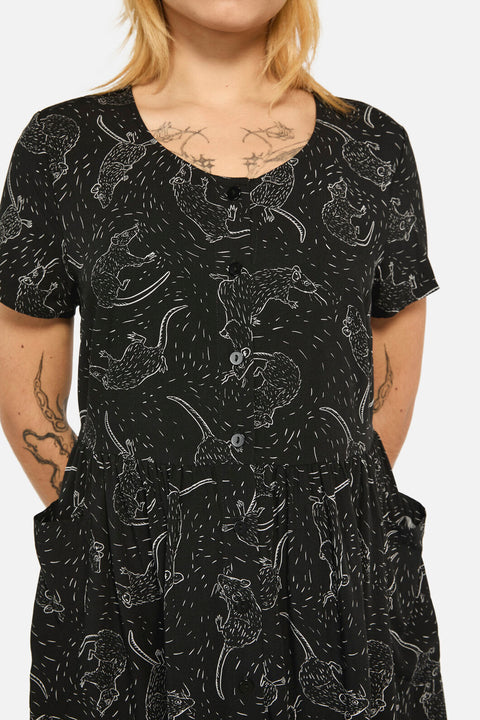 Ratbag Short Sleeved Grunge Dress