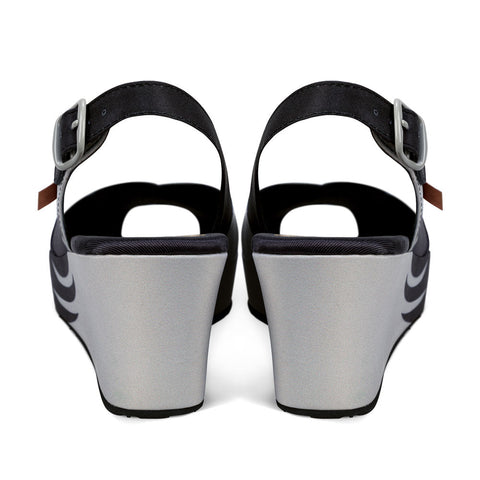 Chocolaticas® Black Birds Women's Sandal