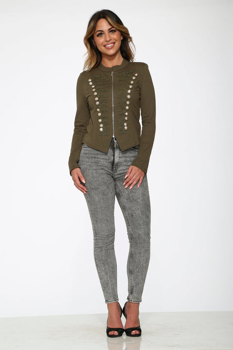 Olive Military Jacket
