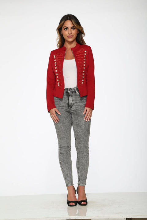 Red Military Jacket