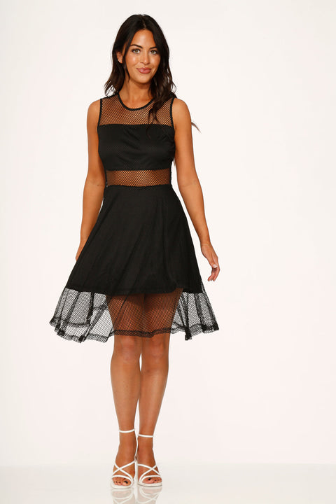 Black Fishnet Dress