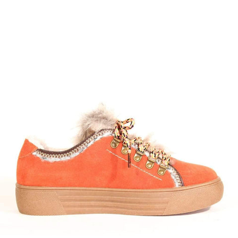 Cyclone Suede Shearling Sneakers
