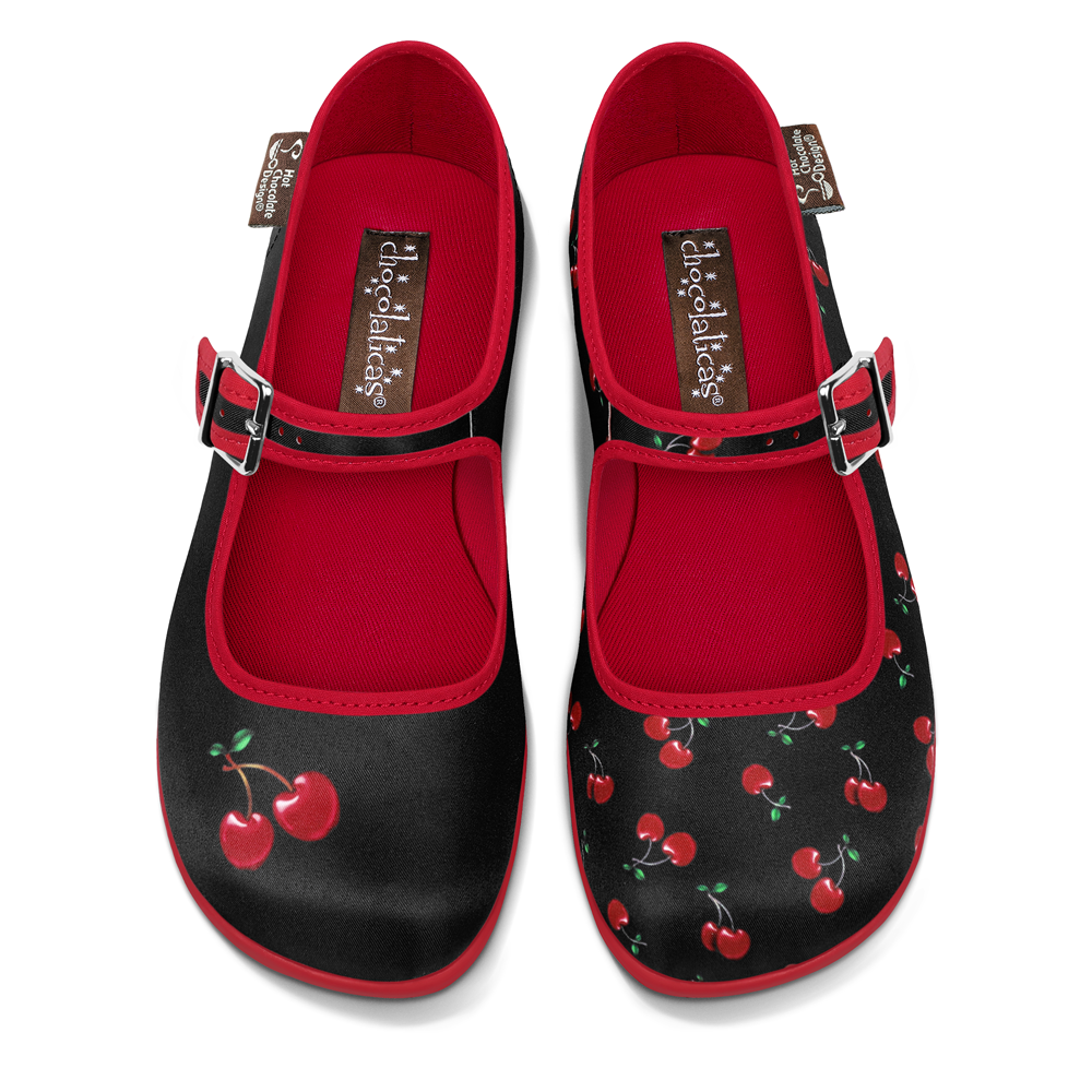 【coco】Cherry-Patterned Mary Jane coco】Cherry-Patterned Mary Jane coco】Cherry-Patterned Mary Jane