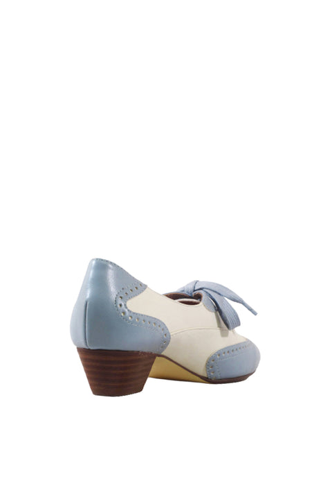 Demi Vintage Saddle Shoes Blue Bone