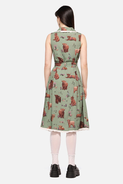 Highland Fling Ruffle Dress