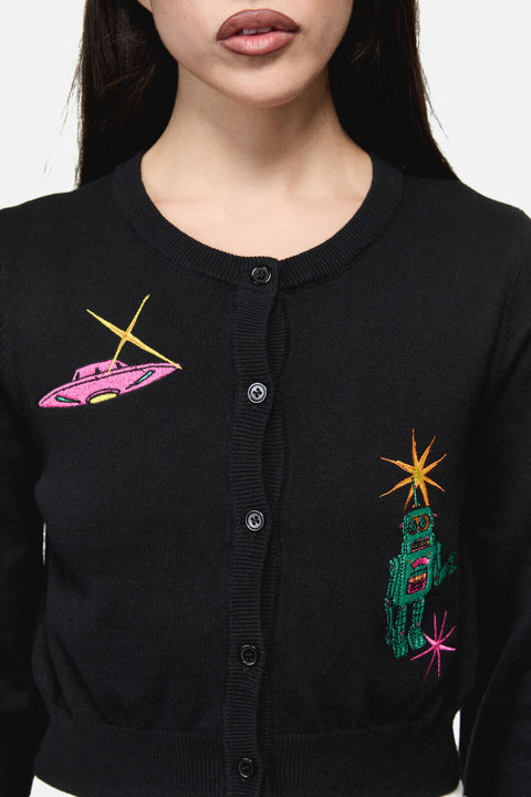 Galactic Print Cardigan