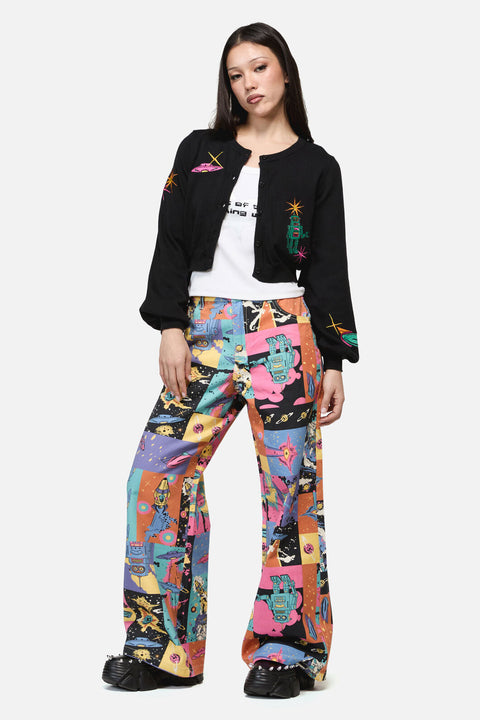 Galactic Print Cardigan