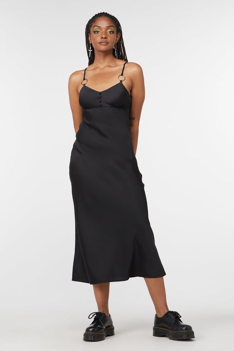 Lizzie Satin Bias Cut Dress