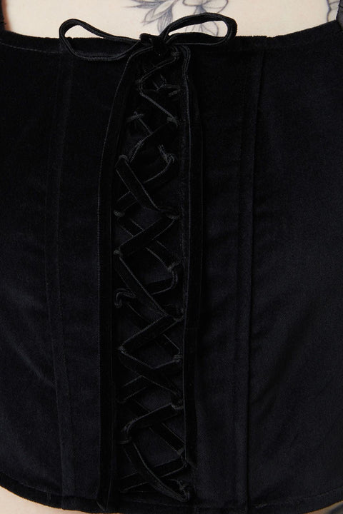 Boudoir Maid Velvet Corset