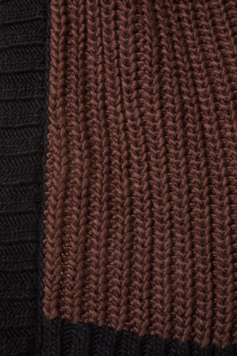 Field Work Chunky Knit Cardi Brown