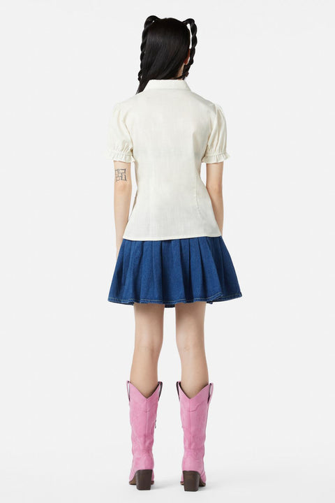 Meowdy Badge Blouse