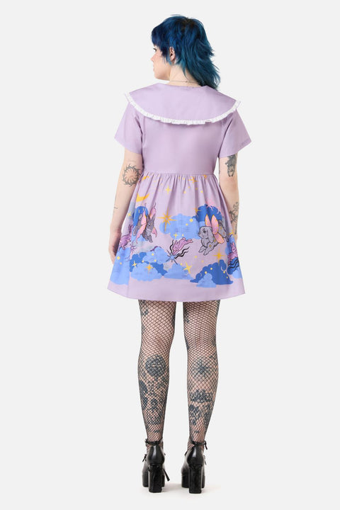 Goodnight Bunny Border Dress