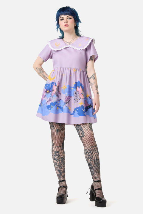 Goodnight Bunny Border Dress