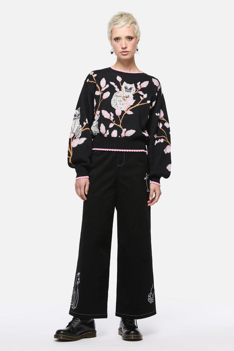 Pussy Willow Border Knit