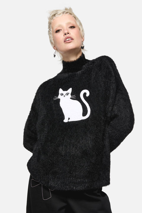 Catkins Boucle Knit Jumper
