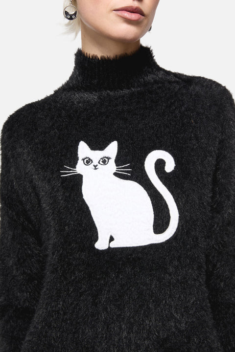 Catkins Boucle Knit Jumper