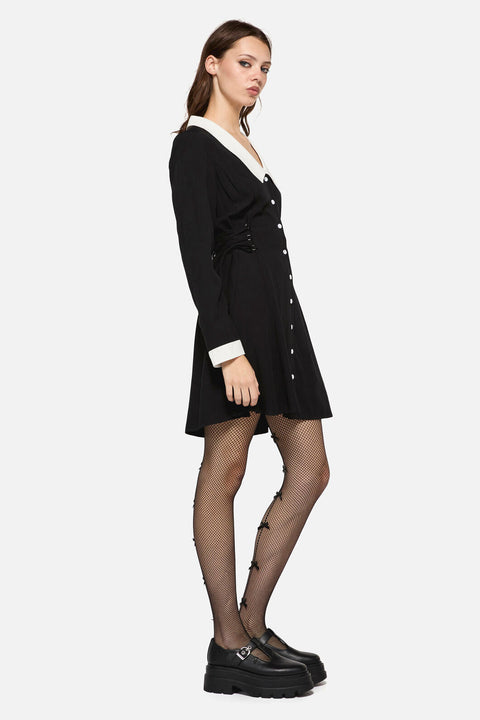 Ready To Rot Long Sleeve Contrast Dress