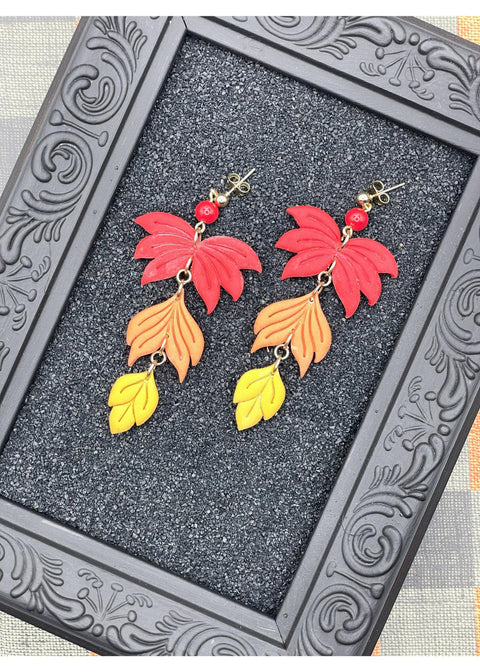 Salem Autumn Leaves Dangle Earrings