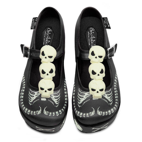 Chocolaticas® Skeletons Under Your Bed Women's Mary Jane Platform