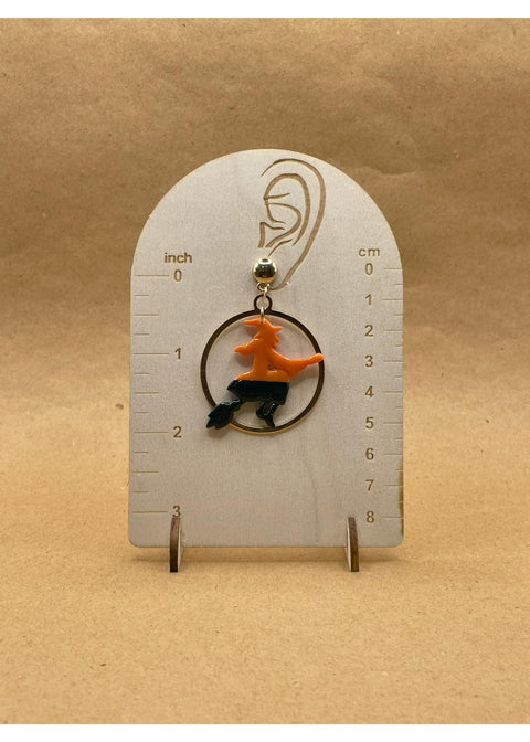 Salem Full Gold Moon Witch Earrings