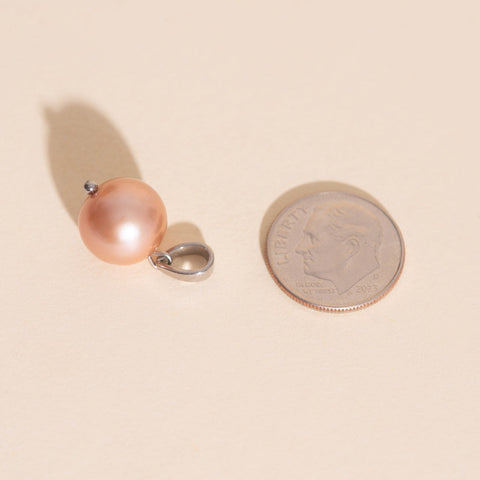 Pink Pearl Necklace Charm