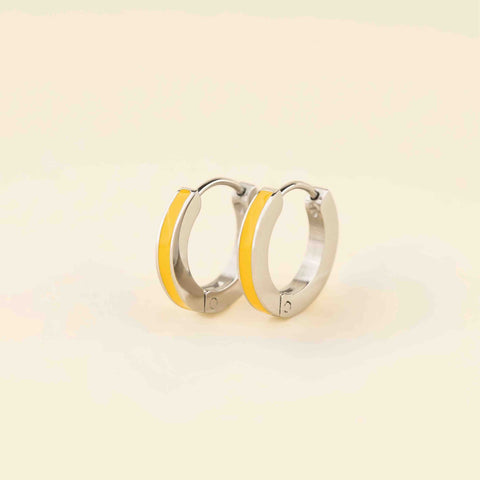 Color Huggie Hoop Earrings