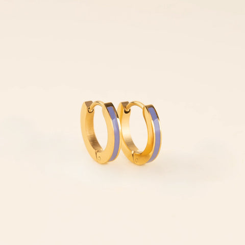 Color Huggie Hoop Earrings