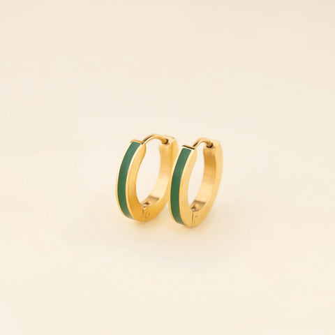 Color Huggie Hoop Earrings